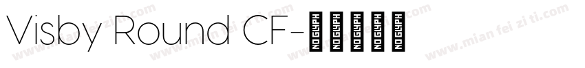Visby Round CF字体转换
